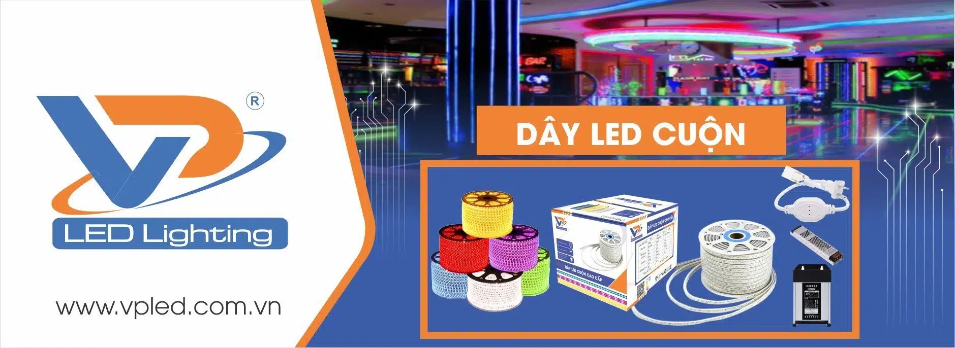 đèn led dây silicon 100m