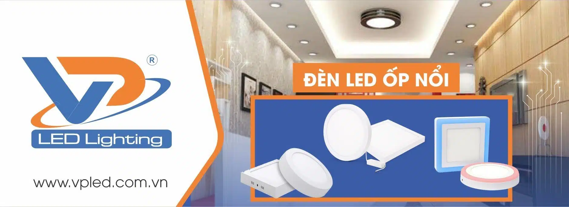 Đèn led ốp nổi