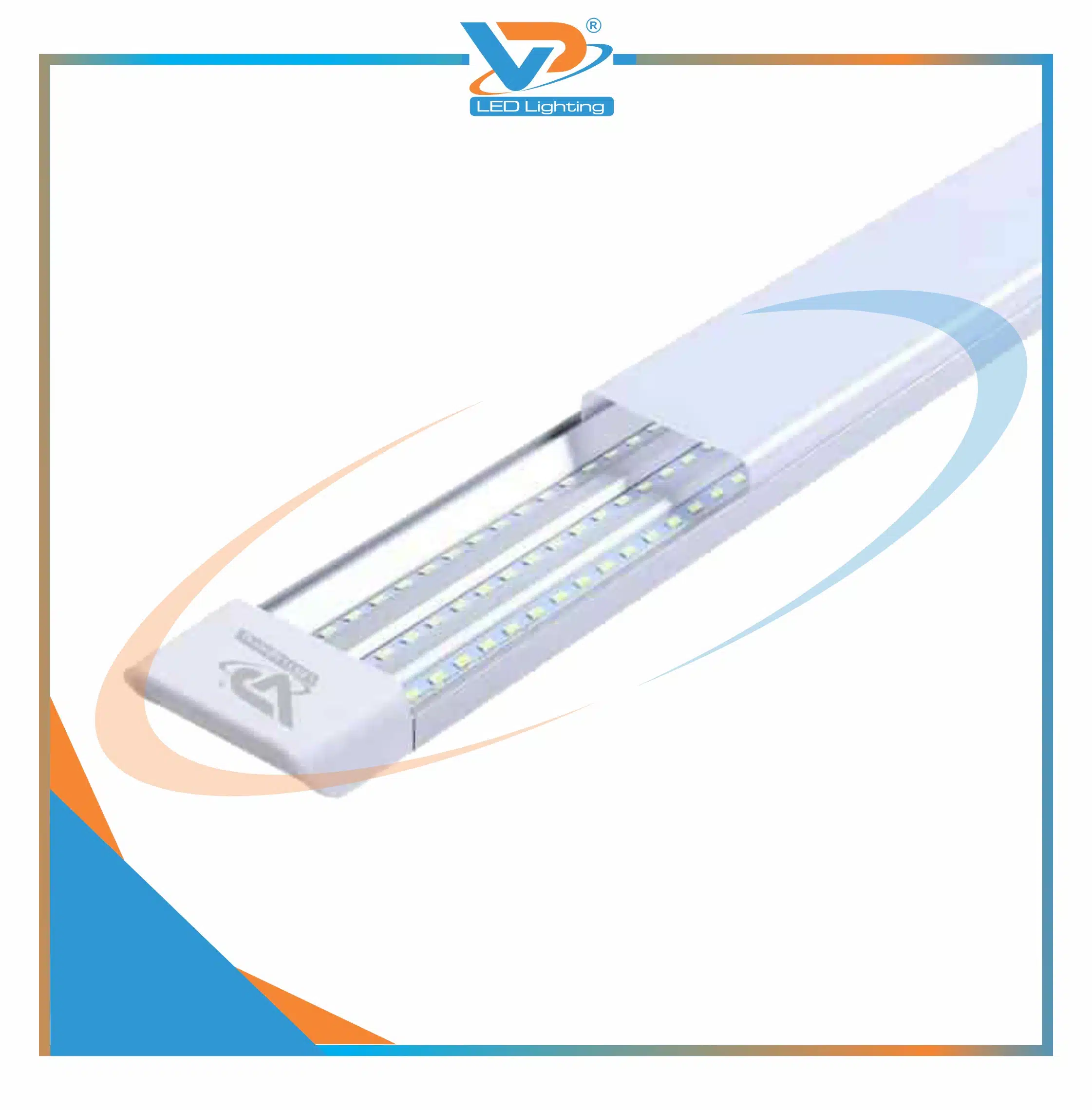 ĐÈN TUÝP LED ĐẦU VUÔNG CAO CẤP 1.2M